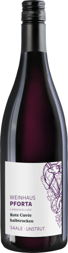 Kloster Pforta Klosterschoppen Rot Qualitätswein halbtrocken 1l