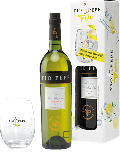 González Byass Tio Pepe Onpack mit Glas  0,75l 