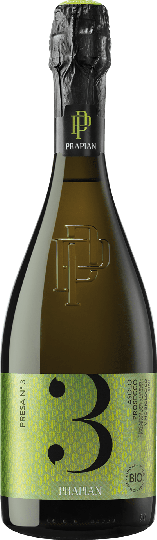 Prapian 3 Volte Asolo Vino biologico Brut Prosecco DOCG  0,75l 