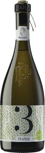 Prapian 3 Volte Asolo Vino Frizzante biologico spago Prosecco DOCG  0,75l 