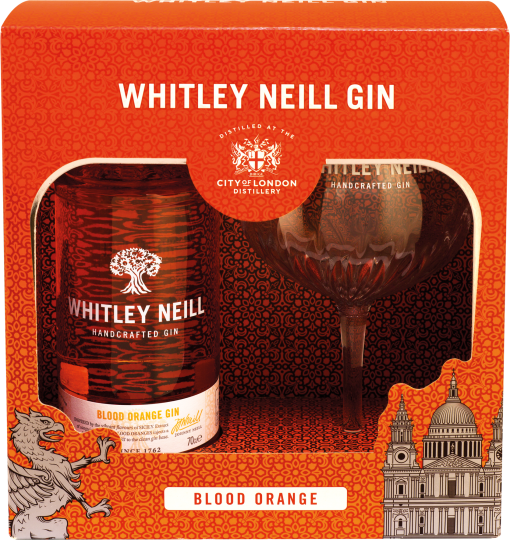 Whitley Neill Whitley Neill Blood Orange Gin mit Glas  0,7l 