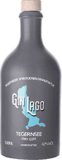 Tegernseer Spirituosen Manufaktur GIN LAGO Tegernsee Dry Gin  0,5l 