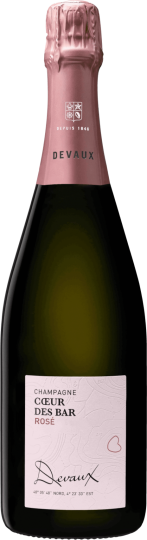 Veuve A. Devaux Champagne COEUR DES BAR Rosé Brut 0,75l 